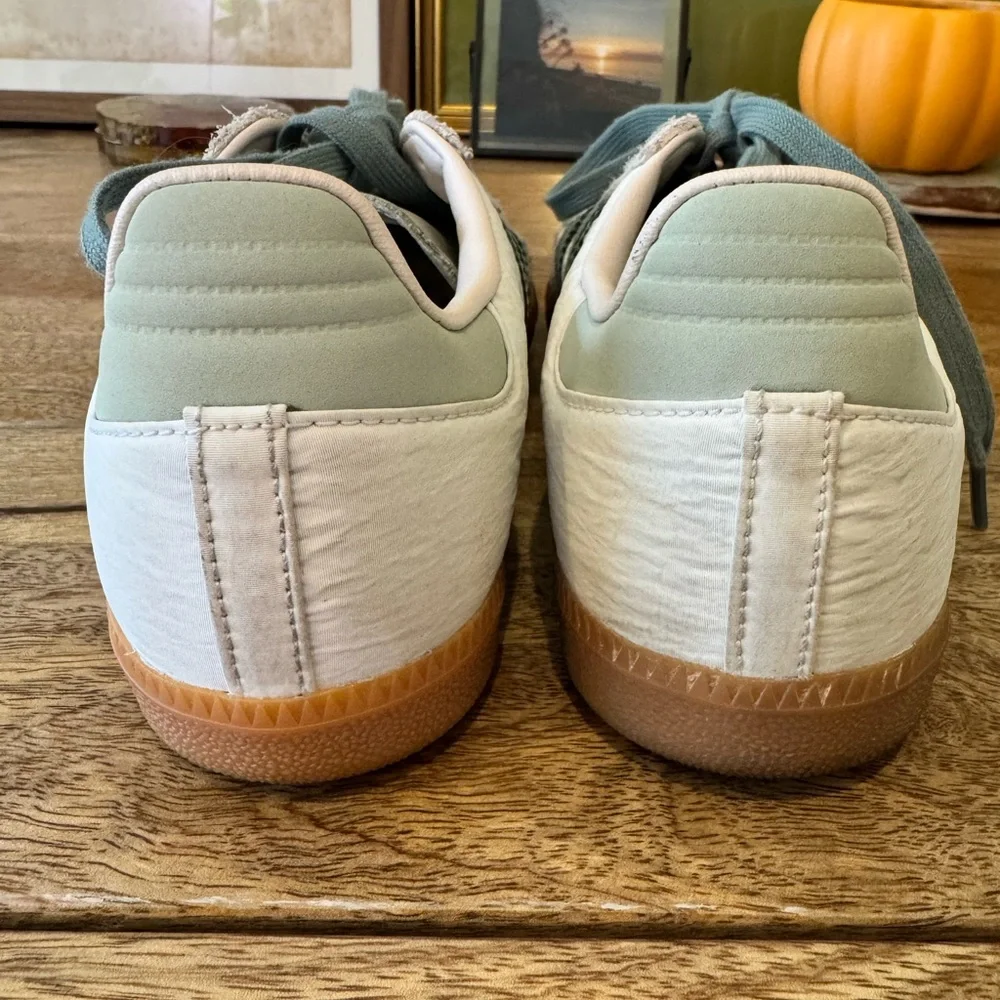 Adidas Samba Sneakers in Silver Green & Putty Mauve - Picture 5 of 11